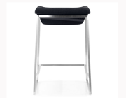 Modern Fabric Counter Chair Z036 in Dark Grey