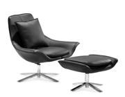 Modern Lounge Chair Z154 in Black