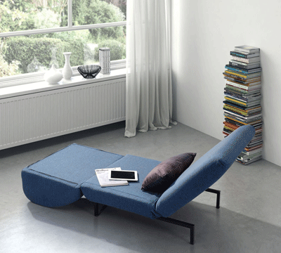 Fashionable Chair Sleeper in Cowboy blue Z605