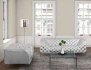 Modern Tufted Silver Armchair Z276