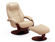 Fjords Admiral Top Grain Leather Small Recliner