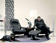 Fjords Admiral Top Grain Leather Small Recliner