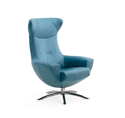 Fjords Baloo Swing Blue Chair by Hjellegjerde