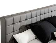 Modern Grey Leatherette Bed VG 239