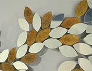 Wall art bronze colored glass with mirror NL127