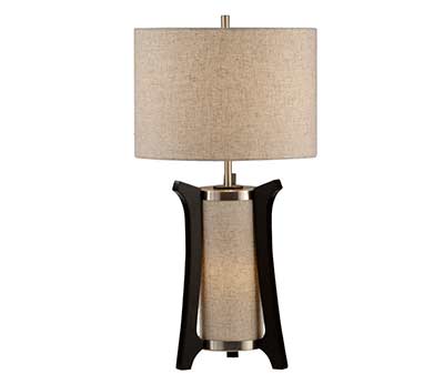 Oatmeal linen shade table lamp NL250