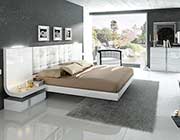 Grande Modern Bedroom Set White color