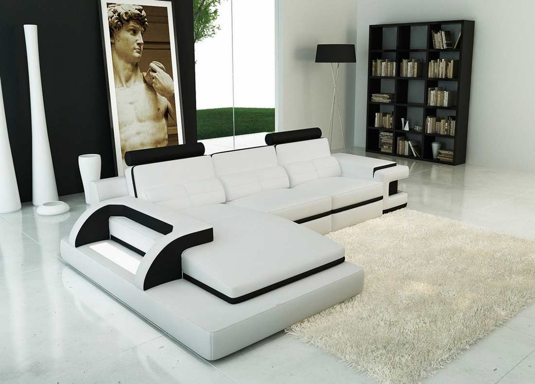 modern white sectional sofas