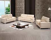 Modern Beige Genuine Leather Sofa GU-399