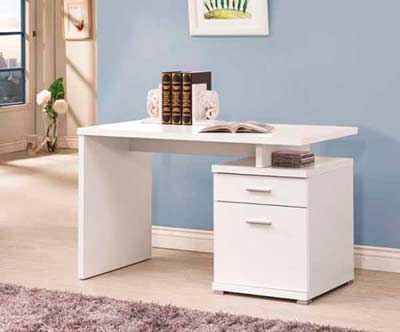 White Modern Desk CO 110