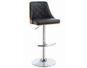 Modern Black Adjustable Bar Stool CO 410