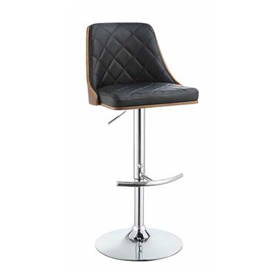 Modern Black Adjustable Bar Stool CO 410