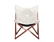 White Leatherette Lounge Chair Z068