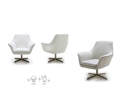 Modern Leather Swivel Chair K832