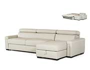 Leather Sectional Sofa with Sleeper VG360