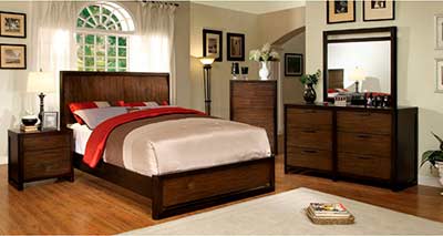 Platform Bed in Tobacco Finish FA08