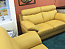 Modern Sofa Collection in Yellow Top Grain Leather