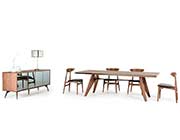 Walnut Veneer Dining Table VG403