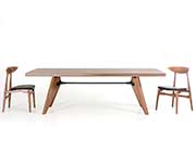Walnut Veneer Dining Table VG403