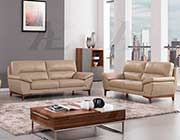 Tan Italian leather sofa AEK 080