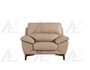 Tan Italian leather sofa AEK 080