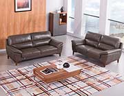 Tan Italian leather sofa AEK 080