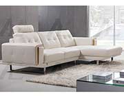 White Italian leather sectional AEK 051