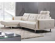 White Italian leather sectional AEK 051