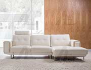 White Italian leather sectional AEK 051