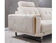 White Italian leather sectional AEK 051