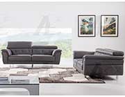 Dark Gray Italian leather sofa AEK 68