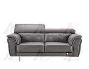 Dark Gray Italian leather sofa AEK 68