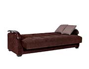 Calandra Brown Fabric Sofa bed