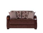 Calandra Brown Fabric Sofa bed