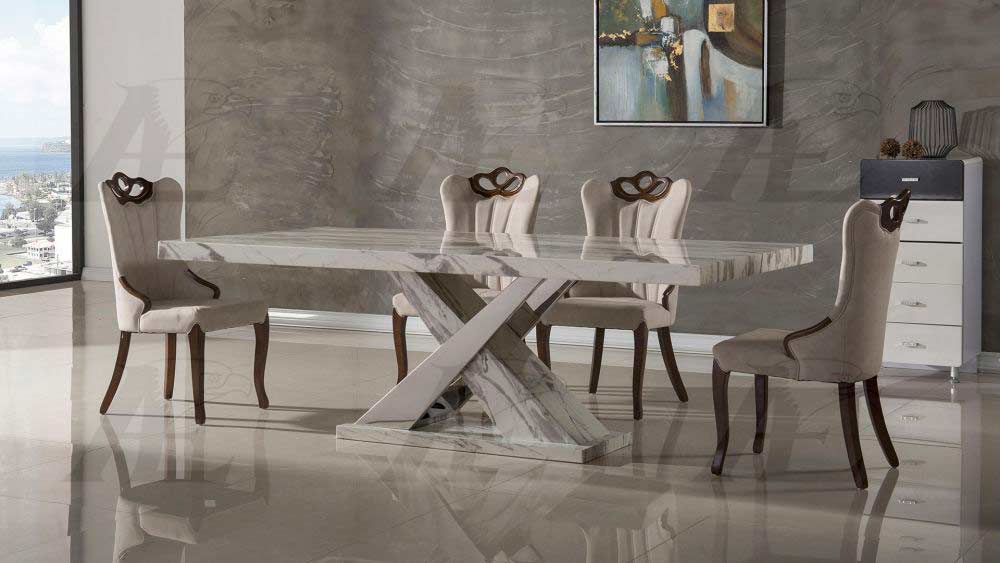 White Marble Dining Table | Modern Dining