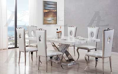 White Marble Dining Table