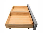 Light Gray Storage bed DS Bevin