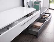 Modern TV Stand in White and Grey NJ 718