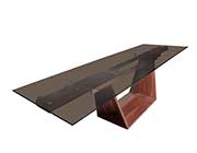 Smoked Glass Dining Table VG 683