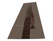 Smoked Glass Dining Table VG 683
