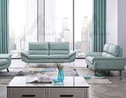 Teal Genuine Leather Sofa set AE 152