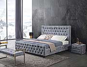 Gray Fabric Bed AE 073