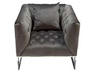 Dusk Grey Velvet Sofa DS Crown