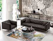 Dusk Grey Velvet Sofa DS Crown