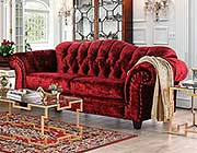 Transitional Button Tufted Sofa FA Ishtar