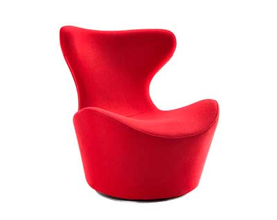 Modern Red Fabric Chair VG 068