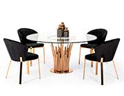 Stylish Dining Table Rose gold VG Maddox