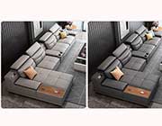 Convertible Sectional sofa in Gray EF 08