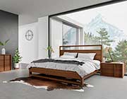 Walnut Modern Bed VG 856