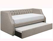 Gray Fabric Daybed HE 985